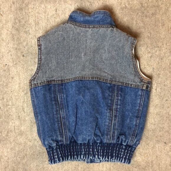 Vintage 1980’s Denim Marty McFly Vest | Size 6 - Picture 4 of 5